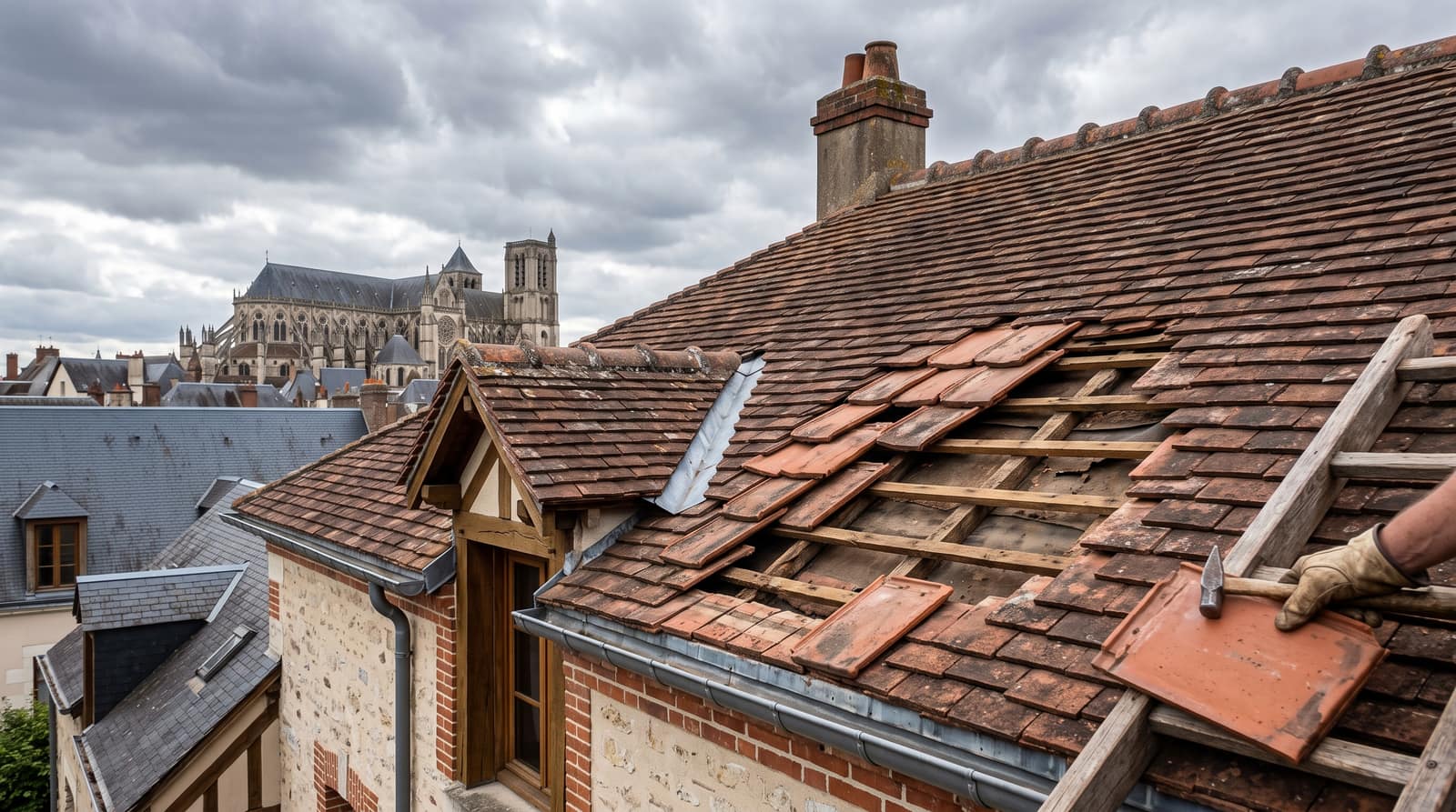 Grêle et tempête dans le Cher : que faire pour sa toiture après un épisode climatique