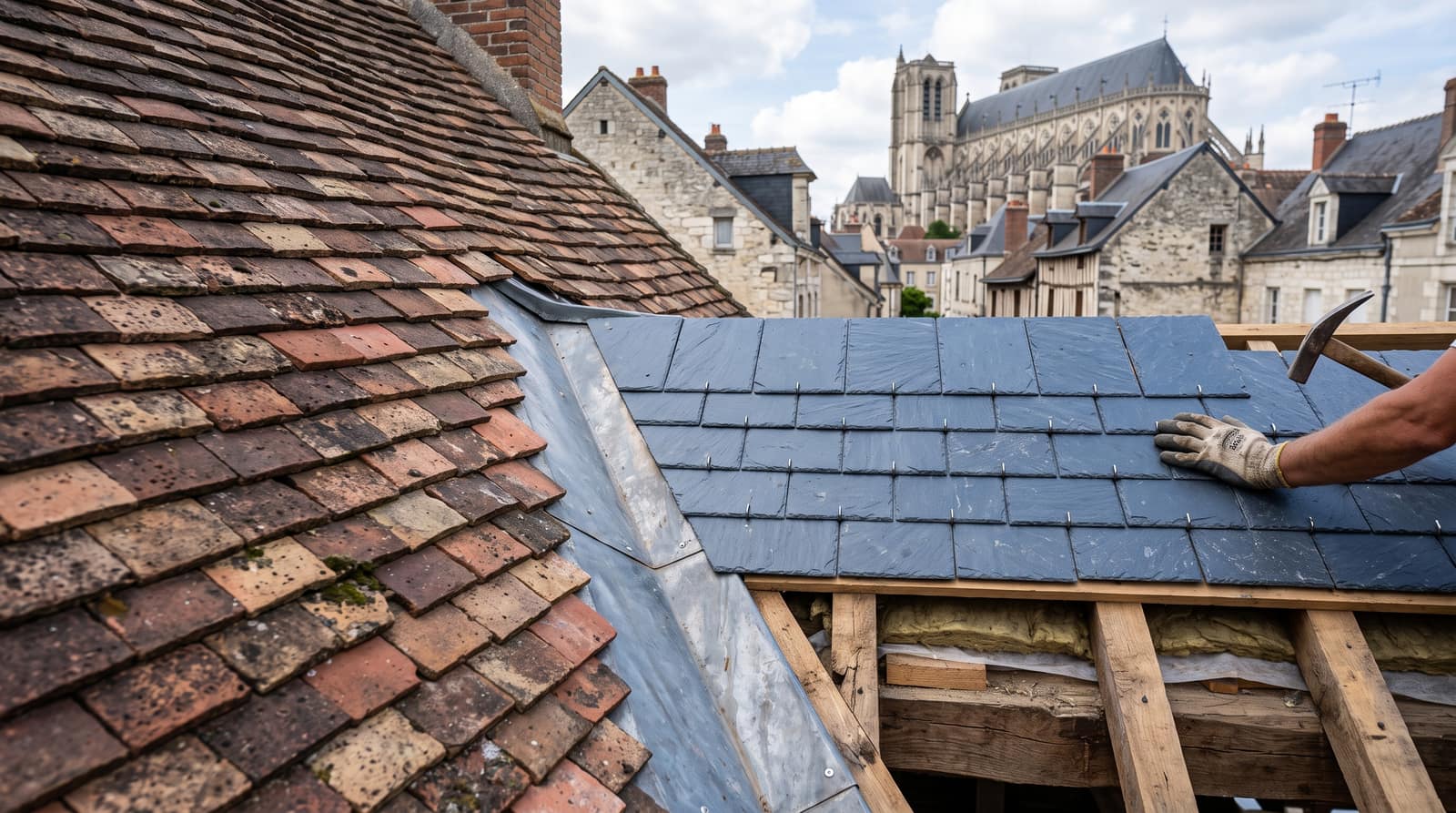 Tuile plate de petit moule ou ardoise : quelle couverture pour une maison berruyère